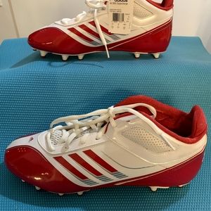 Adidas AS SMU SUPERCHARGE Mid Size 13.5 Men's Football Cleat White Red G66231